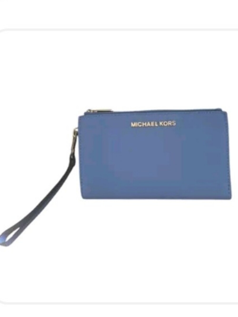 Michael Kors Blue Double-Zip Wristlet Wallet. NWOT. MSRP $159